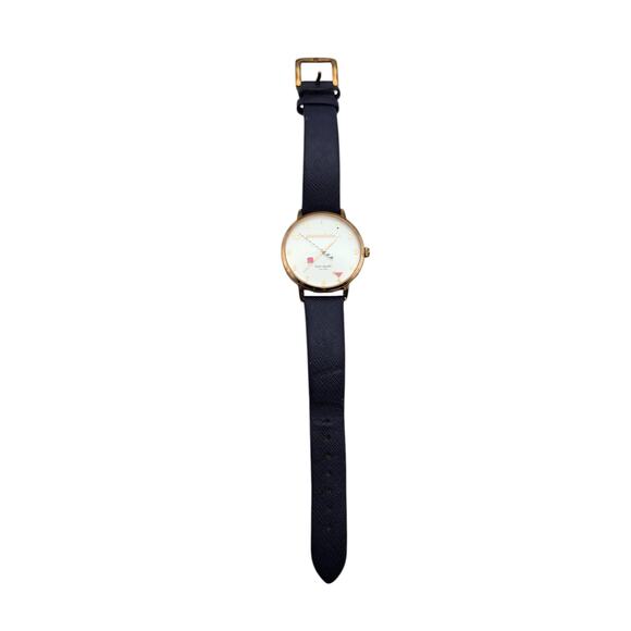 Kate Spade “Somewhere…” Margarita Navy Leather Watch - Picture 5 of 7